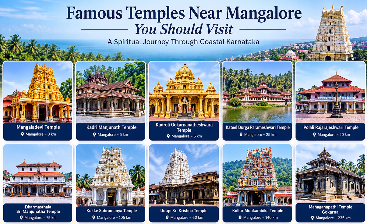 Famous Temples Near Mangalore You Should Visit: A Spiritual Journey Through Coastal Karnataka